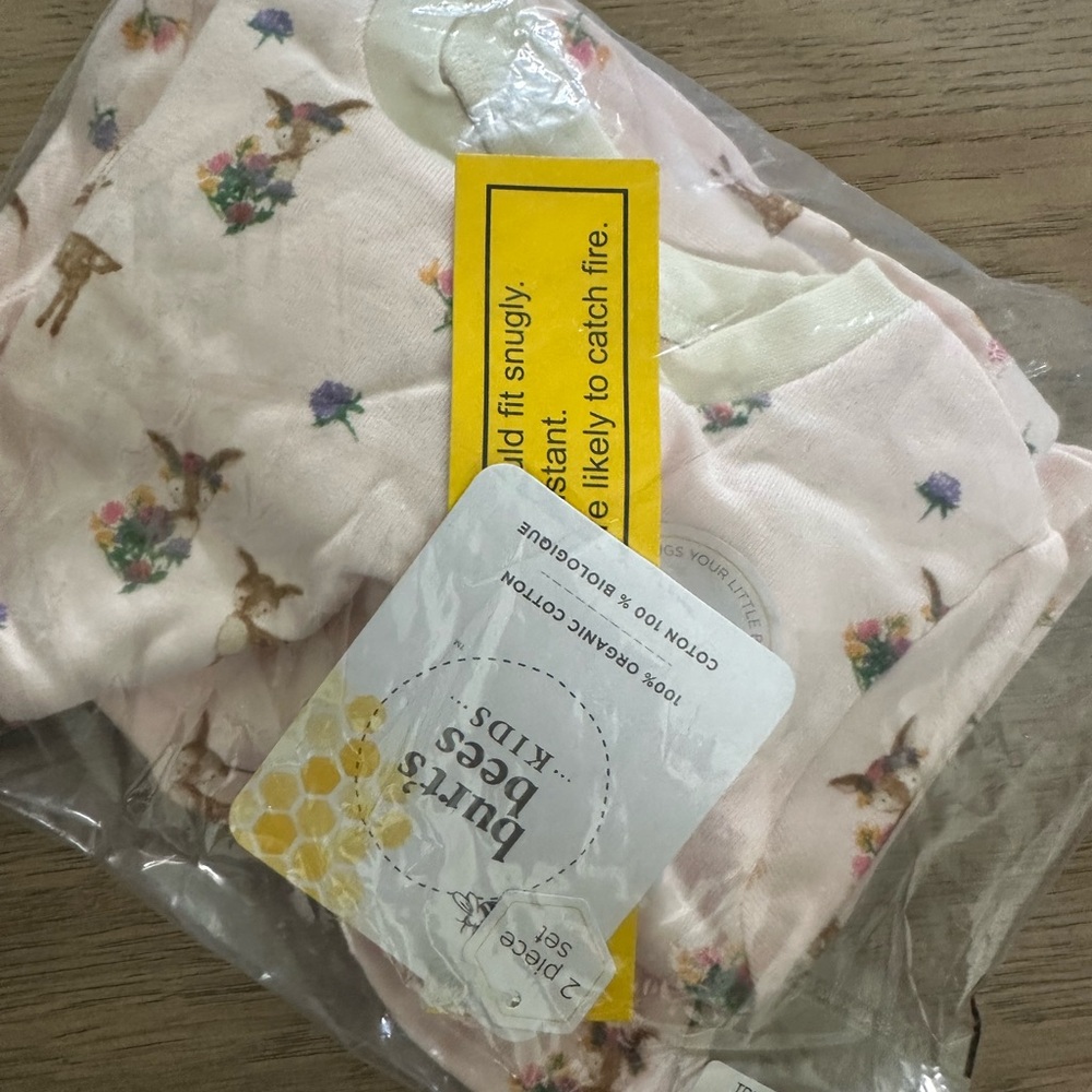 Organic Cotton burts bees Sleep Set 3year size